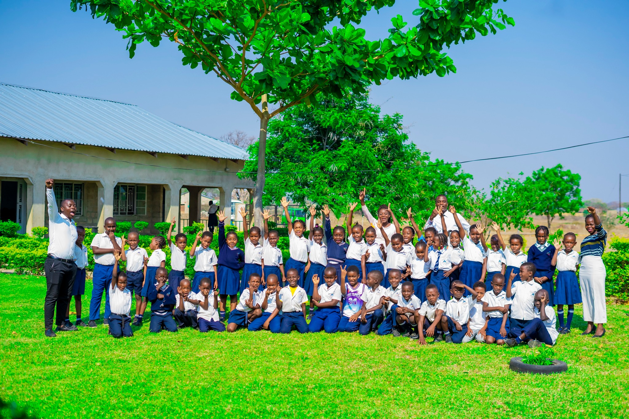 Royal Kidz Academy learners in school uniform